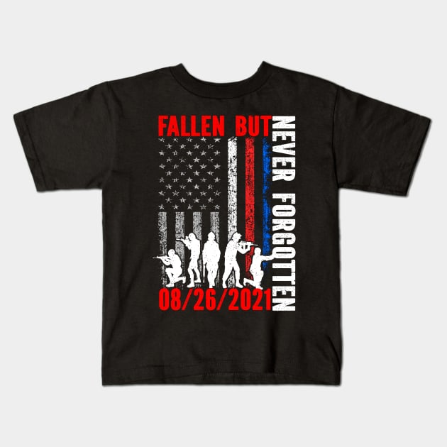 Say Their Names Joe Names Of Fallen Soldiers 13 Heroes Kids T-Shirt by CasperX10